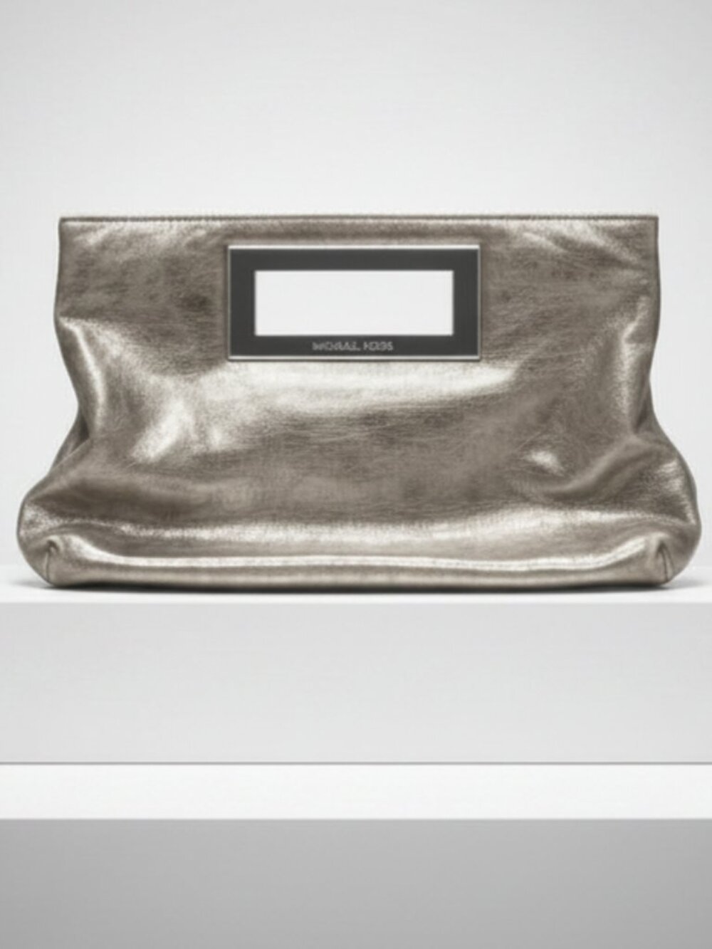 Michael Kors Silver/Gold Metallic Clutch